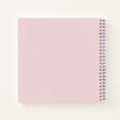 Preppy Pink Striped Bow Baby Shower Guest Book ノートブック (裏面)