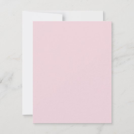 Preppy Pink Striped Bow Personalized Note Cards 招待状 (裏面)