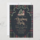 Preppy Plaid Christmas Party Invitation 招待状 (正面)
