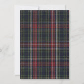 Preppy Plaid Christmas Party Invitation 招待状 (裏面)