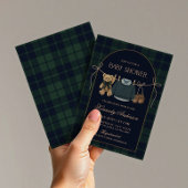 Preppy Polo Teddy Bear Baby Shower 招待状