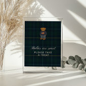 Preppy Polo Teddy Bear How Big Is Mummy Belly Sign