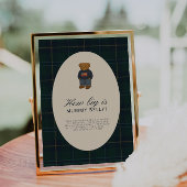 Preppy Polo Teddy Bear How Big Is Mummy Belly Sign