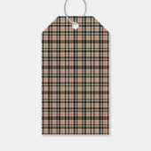 Preppy Polo Teddy Bear Luxury Beige Baby Shower ギフトタグ (裏面)