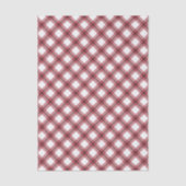 Preppy Red Argyle Plaid 薄葉紙 (正面)