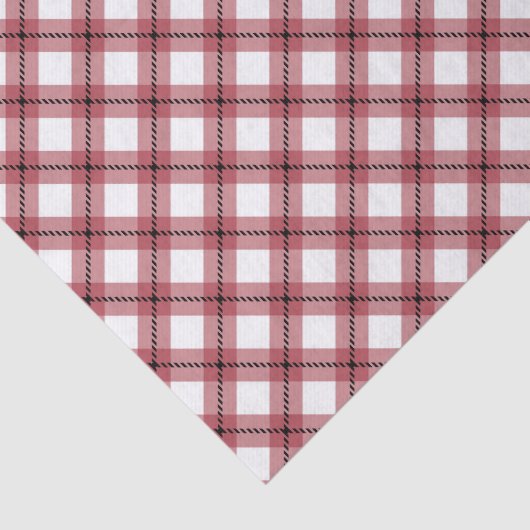 Preppy Red Argyle Plaid 薄葉紙 (詳細)