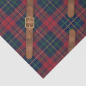 Preppy Red Christmas Plaid With Buckles 薄葉紙 (詳細)