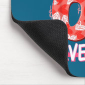 Preppy Retro Coquette Bow 6 7 Six Seven Love Valen マウスパッド (コーナー)