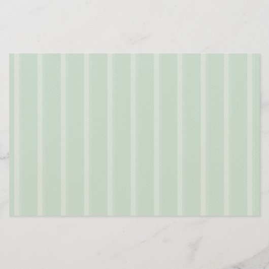 Preppy Sage Green Stripe Dachshund 便箋 (裏面)