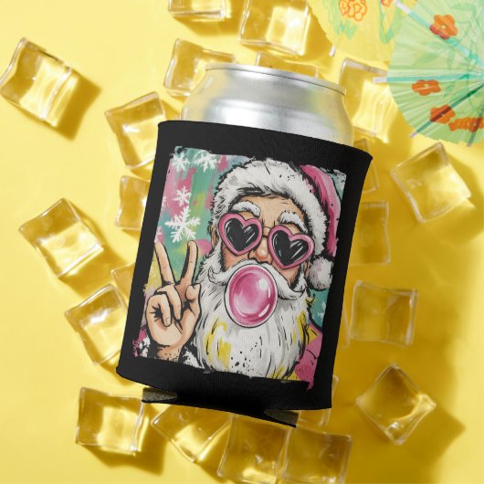 Preppy Santa Glitter Coquette Christmas Girly Cute 缶クーラー (インサイチュ 夏)