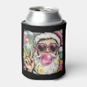 Preppy Santa Glitter Coquette Christmas Girly Cute 缶クーラー (缶正面)