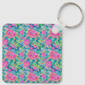 Preppy Sea Turtles Golf Cart キーホルダー (裏面)