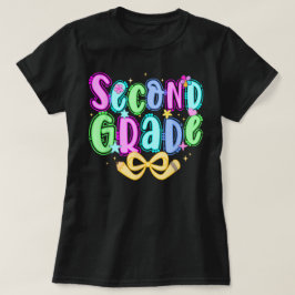 Preppy Second Grade 2nd Grade Teachers Girls Tシャツ
