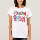 Preppy Second Grade 2nd Grade Teachers Girls Tシャツ (正面)
