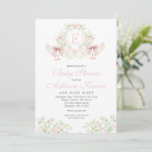 Preppy Silly Goose  Girl Baby Shower Invite 招待状 (スタンド正面)