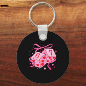 Preppy Six Seven Valentine 6 7 Meme Funny Coquette キーホルダー (正面)