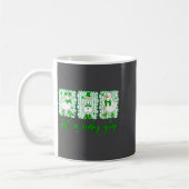 Preppy St Patrick's Day Just A Lucky Goose Leprech コーヒーマグカップ (左)