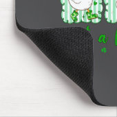 Preppy St Patrick's Day Just A Lucky Goose Leprech マウスパッド (コーナー)