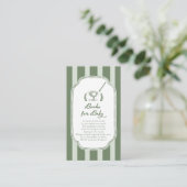 Preppy Stripe New to the Club Books for Baby エンクロージャーカード (スタンド正面)