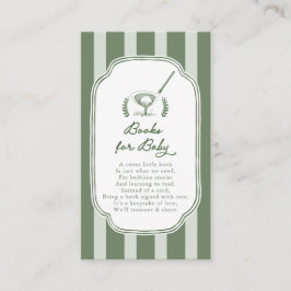 Preppy Stripe New to the Club Books for Baby エンクロージャーカード