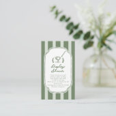 Preppy Stripe New to the Club Display Shower Card エンクロージャーカード (スタンド正面)