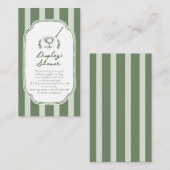 Preppy Stripe New to the Club Display Shower Card エンクロージャーカード (正面/裏面)