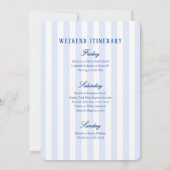 Preppy Stripes & Cocktail Bachelorette Weekend 招待状 (裏面)