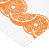 Preppy Summer Citrus Orange Slice Border テーブルクロス (アングル)