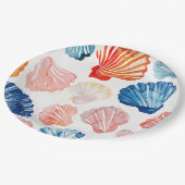Preppy Summer - Seashell Paper Plates ペーパープレート (アングル)