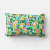 Preppy Summer Tropical Cocktails | Monogram ランバークッション (裏面)