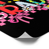 Preppy Supplies Fifth Grade Happy Last Day Of Scho ポスター (角)