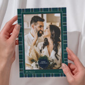 Preppy Tartan Plaid Christmas Photo Holiday Card シーズンカード