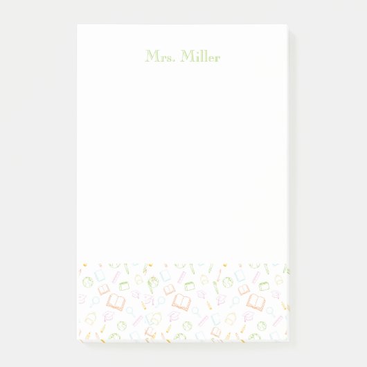 Preppy Teacher Post-It Notes ポストイット (正面)