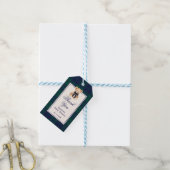 Preppy Teddy bear Plaid Baby Shower Thank you ギフトタグ (より糸付き)