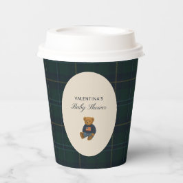 Preppy Teddy Polo Bear Baby Shower Paper Cups 紙コップ