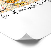 Preppy Thanksgiving You Know Why I'm Here Deviled  ポスター (角)