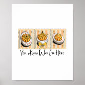 Preppy Thanksgiving You Know Why I'm Here Deviled  ポスター (正面)