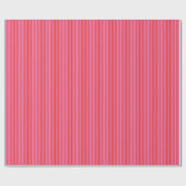 Preppy Trendy Striped Red Pink Christmas Holiday  ラッピングペーパー (フラット)
