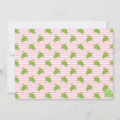 Preppy Turtles Palm Beach Golf Cart Personalized サンキューカード (裏面)