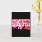 Preppy Valentine Christian Love Like Jesus Men Wom カード (黄色い花)