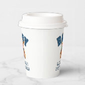 Preppy Varsity Teddy Bear Baby Shower 紙コップ (右)