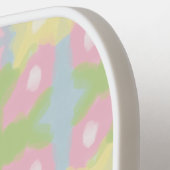 Preppy Watercolor ピックルボールラケット (左詳細)