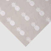 Preppy White Pineapples on Beige 薄葉紙 (詳細)