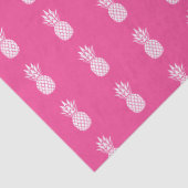 Preppy White Pineapples on Pink 薄葉紙 (詳細)