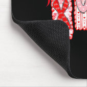 Preppy Xoxo Coquette Bow Hearts Valentine's Day Wo マウスパッド (コーナー)