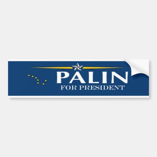 presのためのpalin バンパーステッカー (正面)