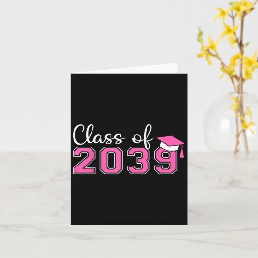 Preschool Cl Of 20 Grow With Me Graduation 20 Gift カード (黄色い花)