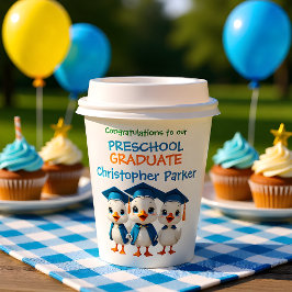 Preschool Grad Cute Goose Trio 紙コップ