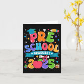 Preschool Graduation 2025 Kids Boys Girls Back To  カード (黄色い花)