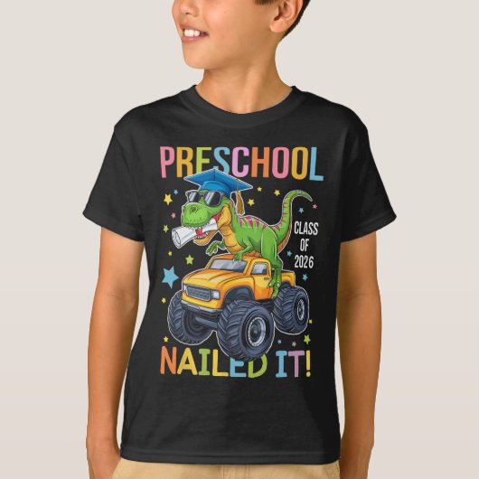 Preschool Graduation Cl Of 2025 Graduate Dinosaur  Tシャツ (正面)